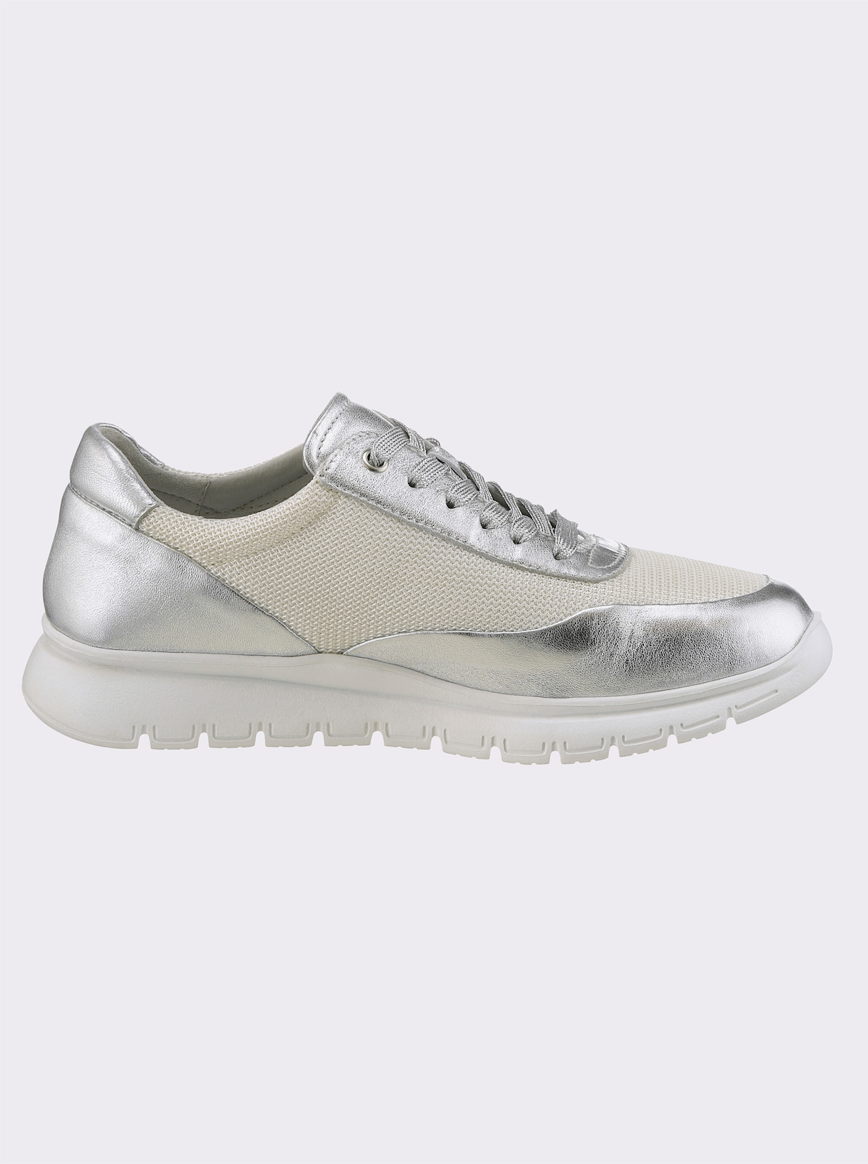 heine Sneaker - zilverkleur/wit