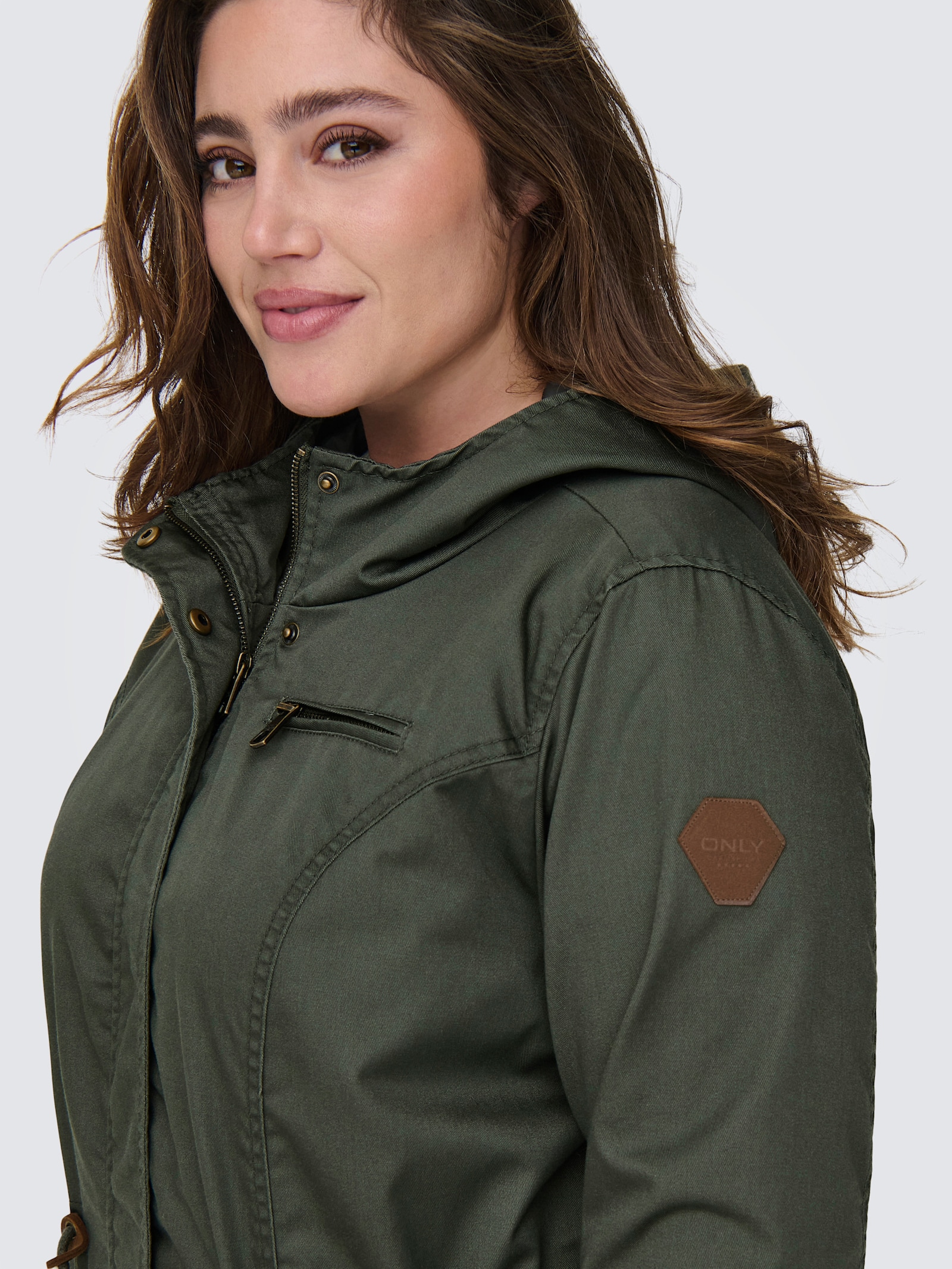 ONLY CARMAKOMA Parka - kambaba