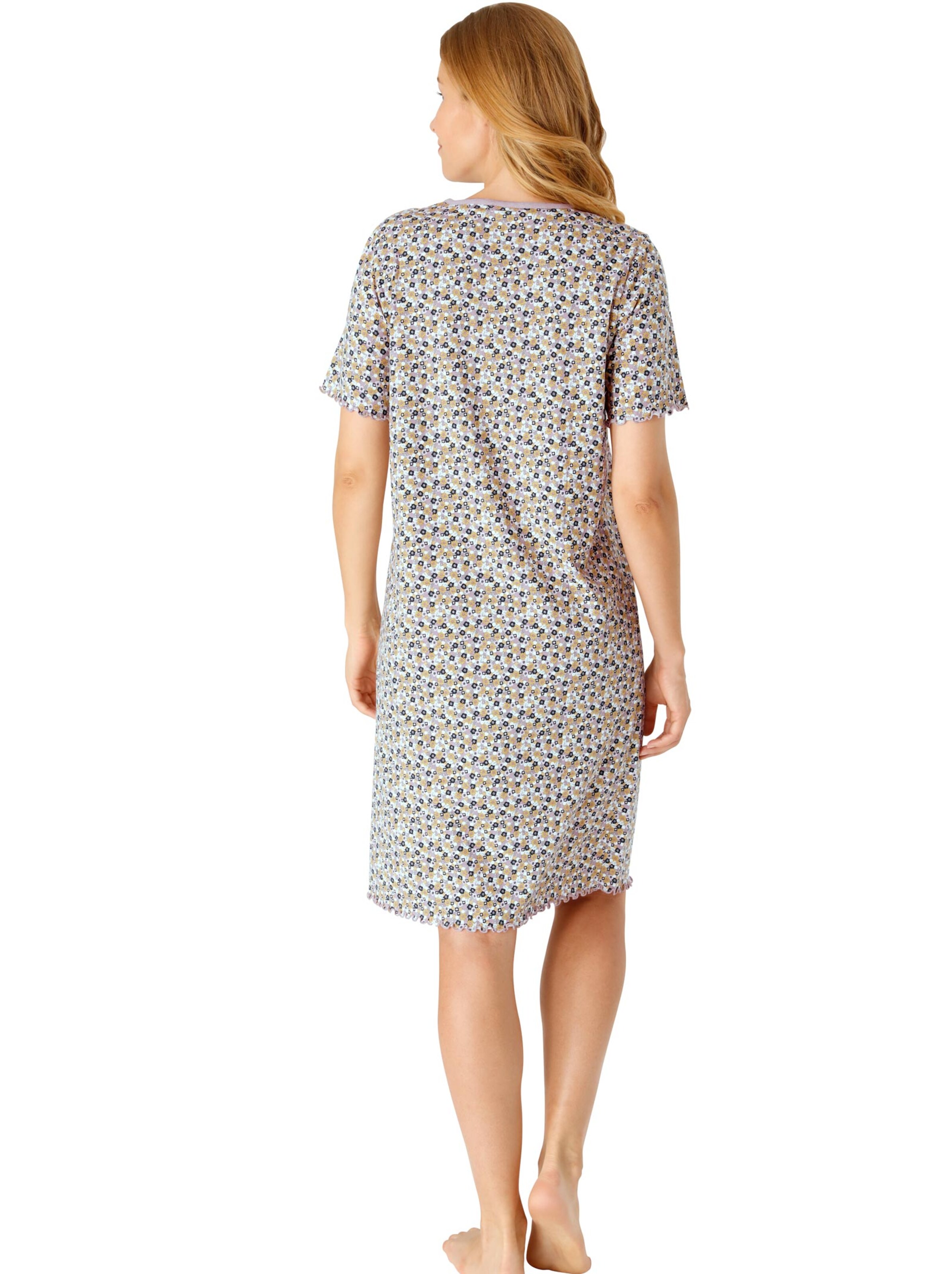 Nachthemd - mauve-bedruckt