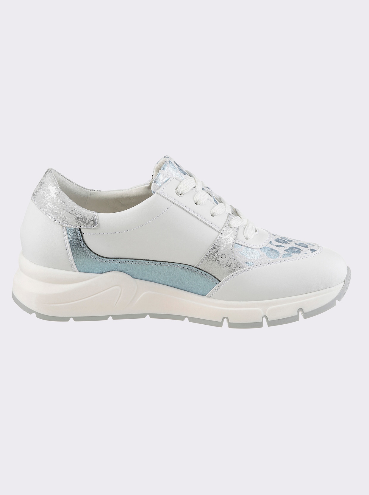 airsoft modern+ Sneaker - weiß-eisblau