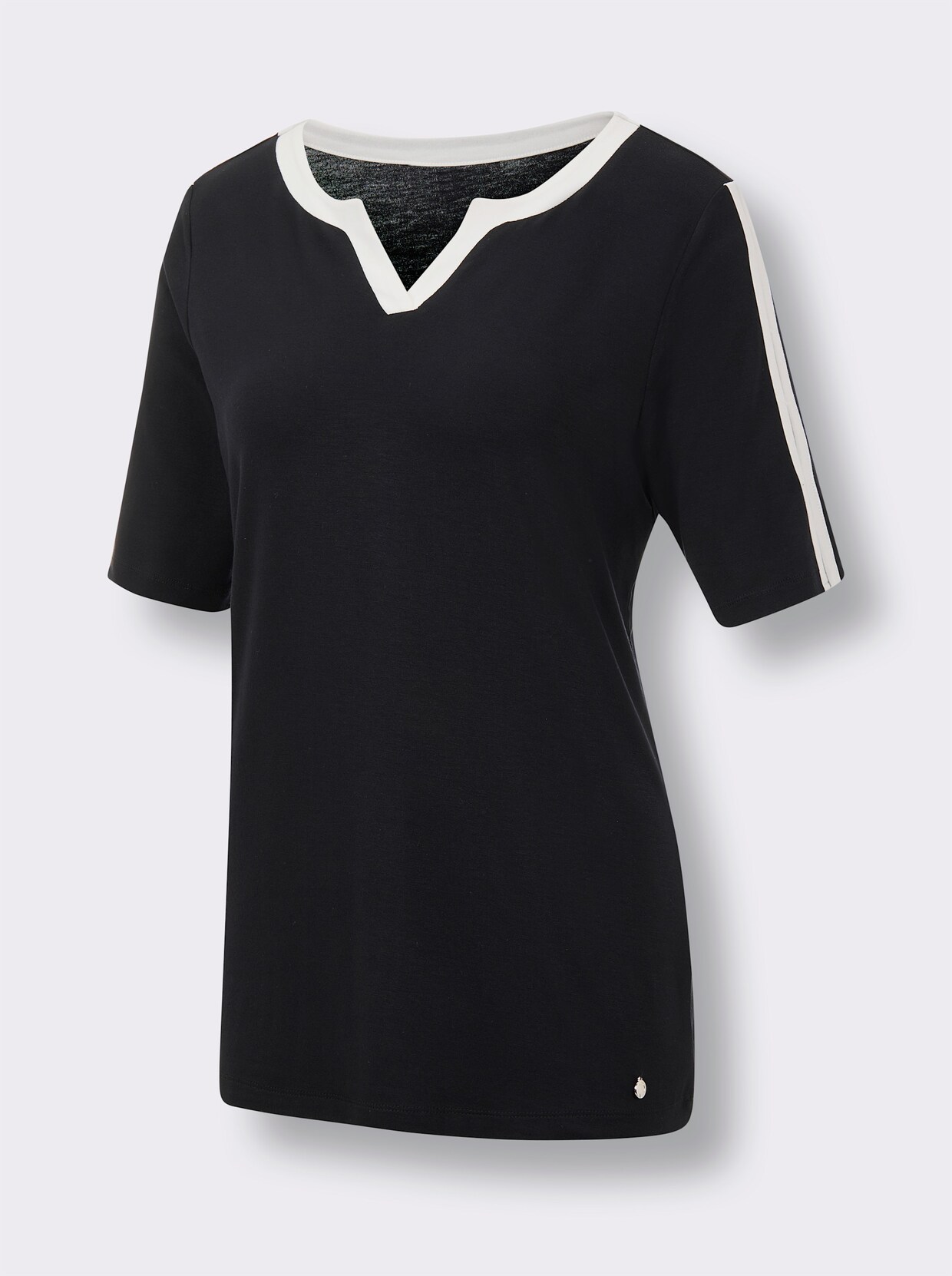 CREATION L PREMIUM Shirt - schwarz-ecru