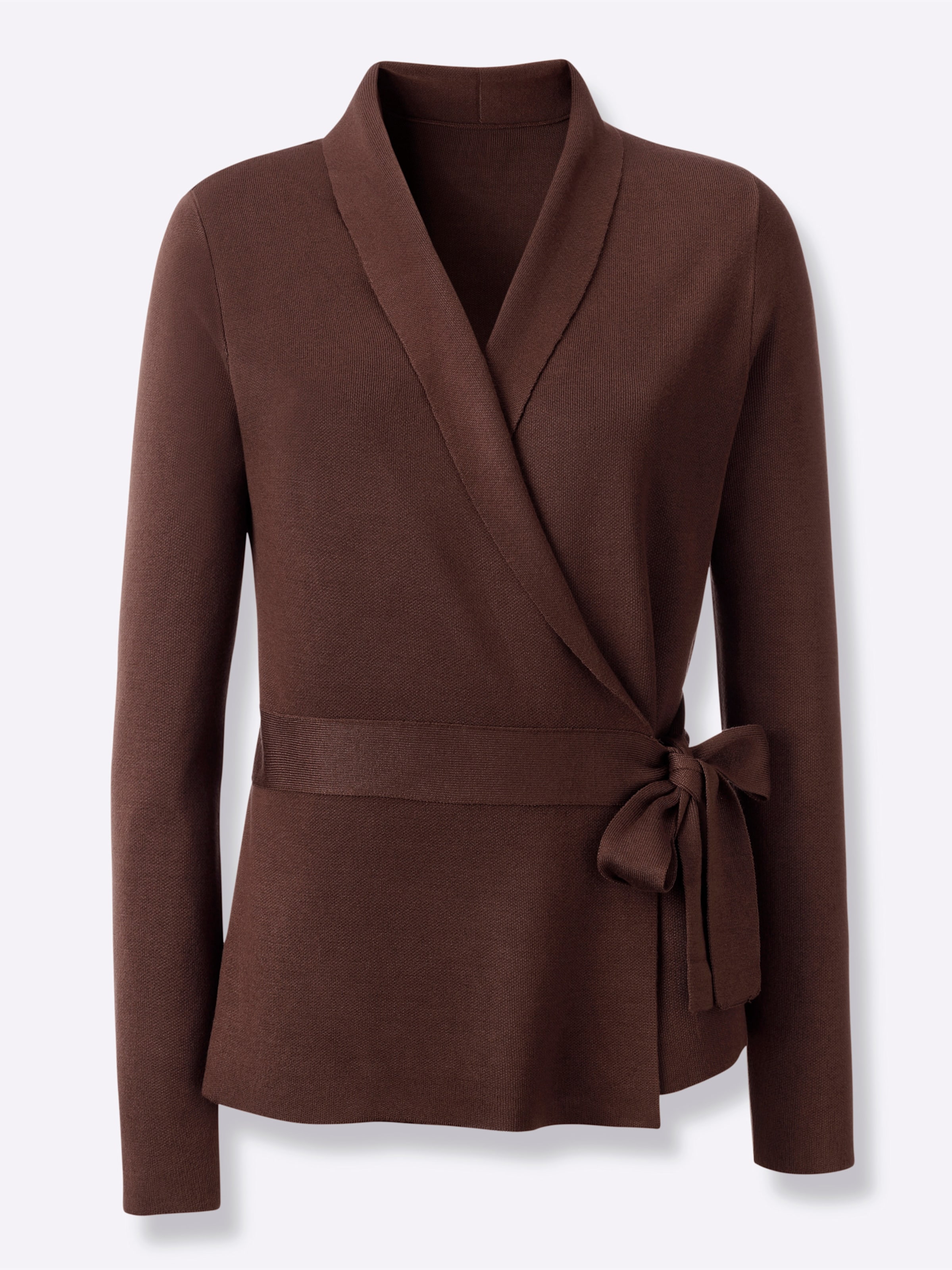 Wickelstrickjacke