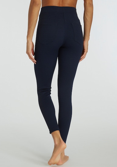 LASCANA Leggings - blau gemustert