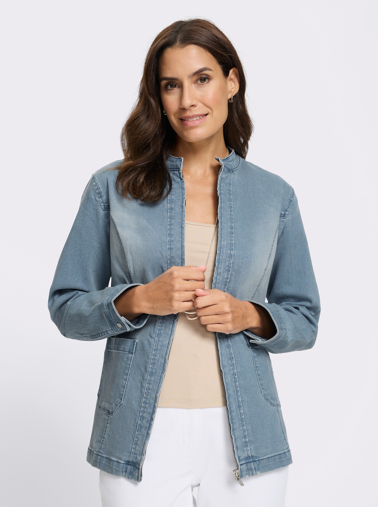 Jeansjacke - blue-bleached