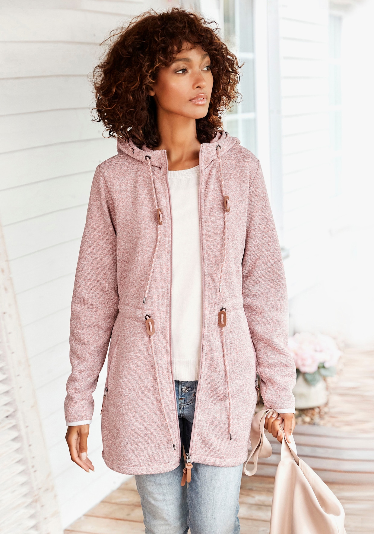 LASCANA Fleecejacke - rose