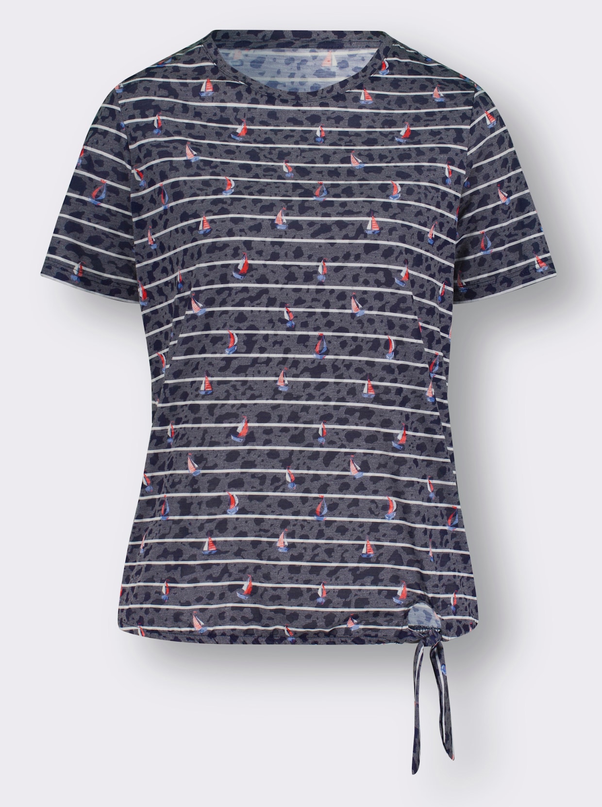 Shirt - marine geprint