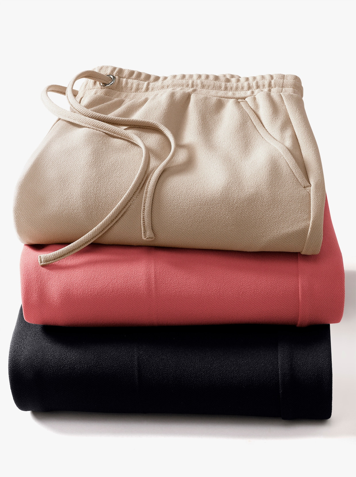 Schlupfhose aus formstabilem Interlock - schwarz