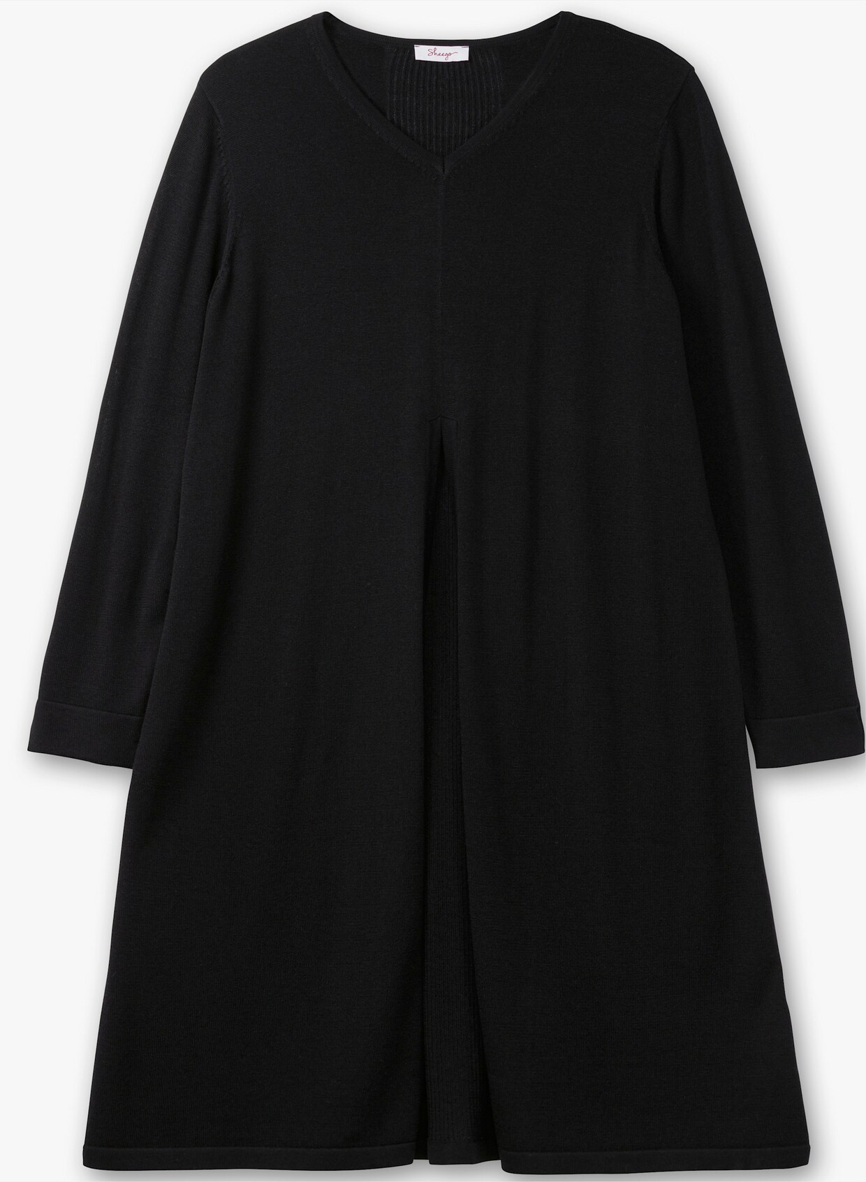 sheego Longpullover - schwarz