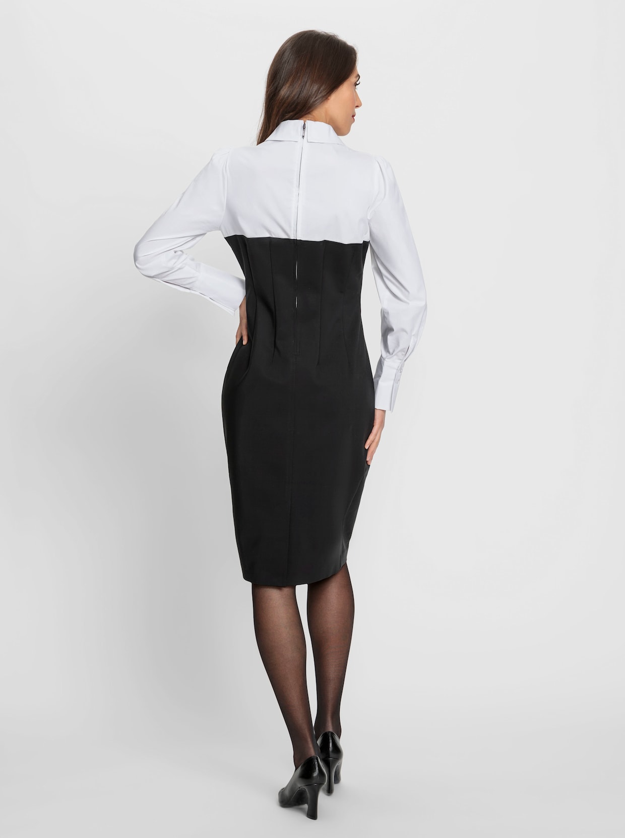 heine Robe fourreau - noir-blanc