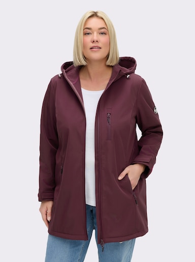 sheego Softshelljacke - burgund