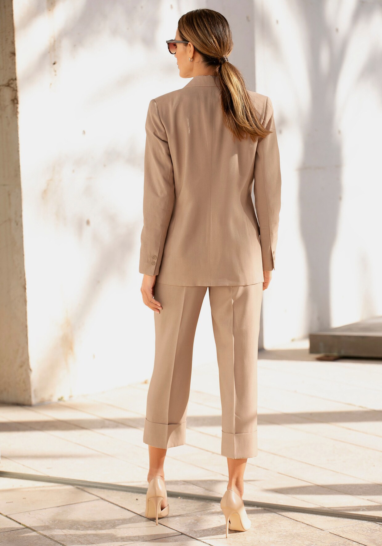 LASCANA Lange blazer - zand
