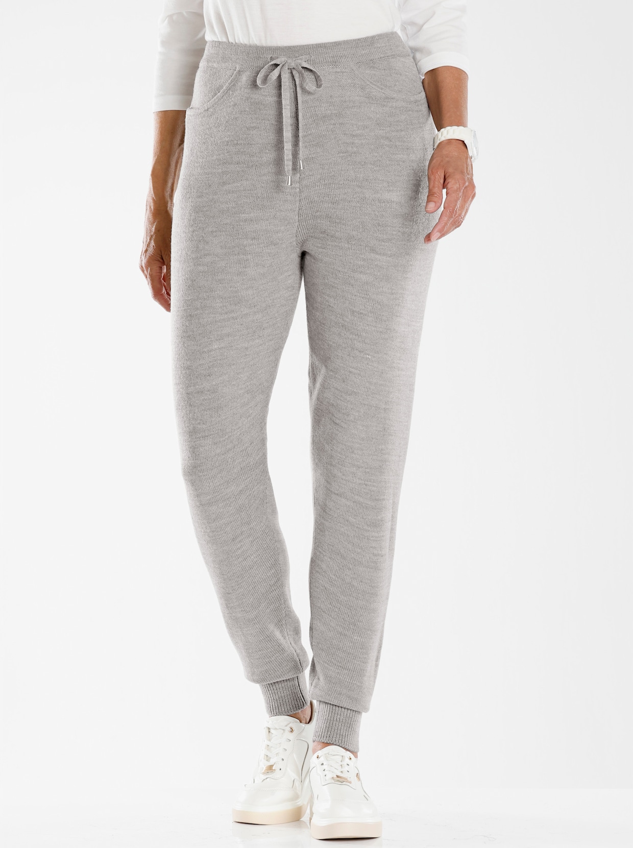 Jogg Pants - grau-meliert