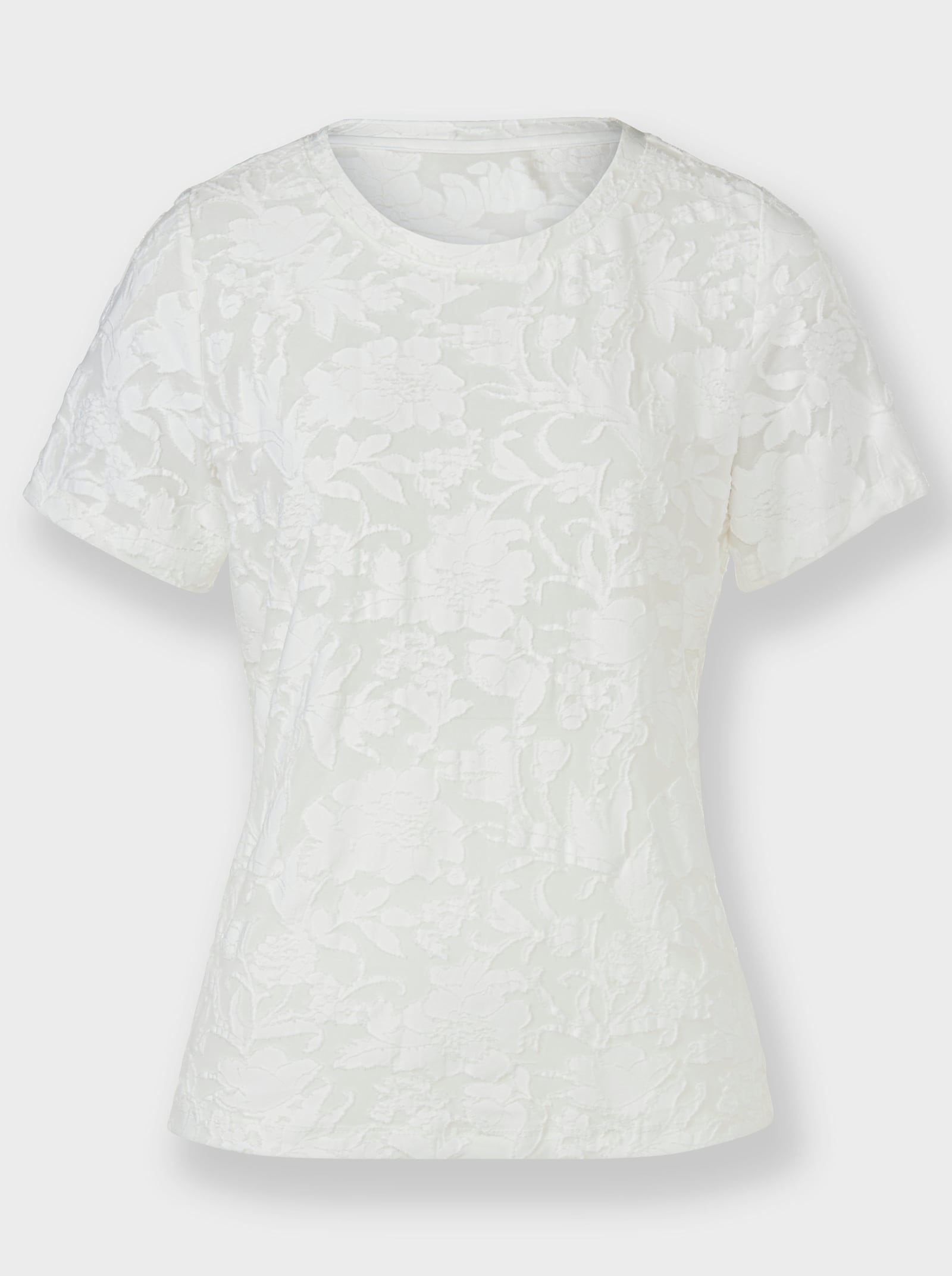 heine Spitzenshirt mit teiltransparenten Partien - ecru