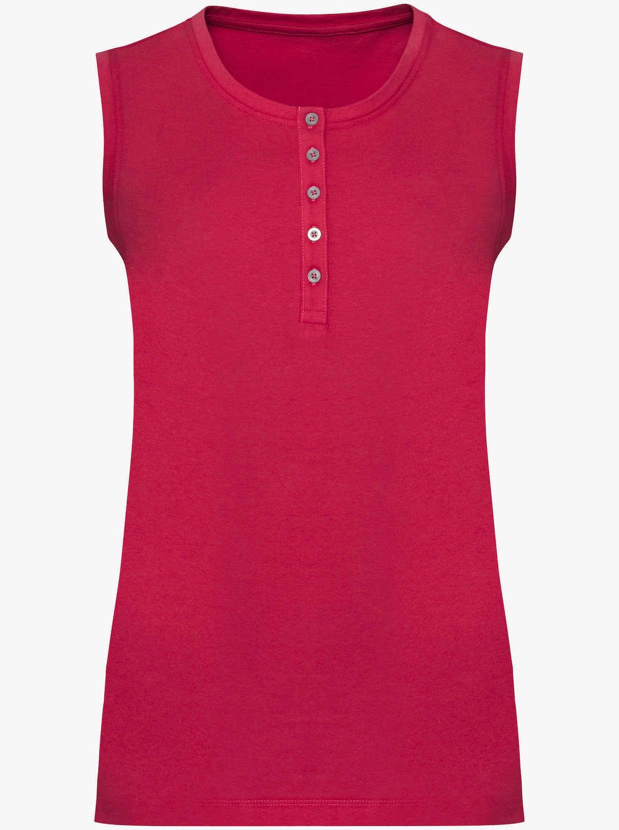 Top met bandjes - rood