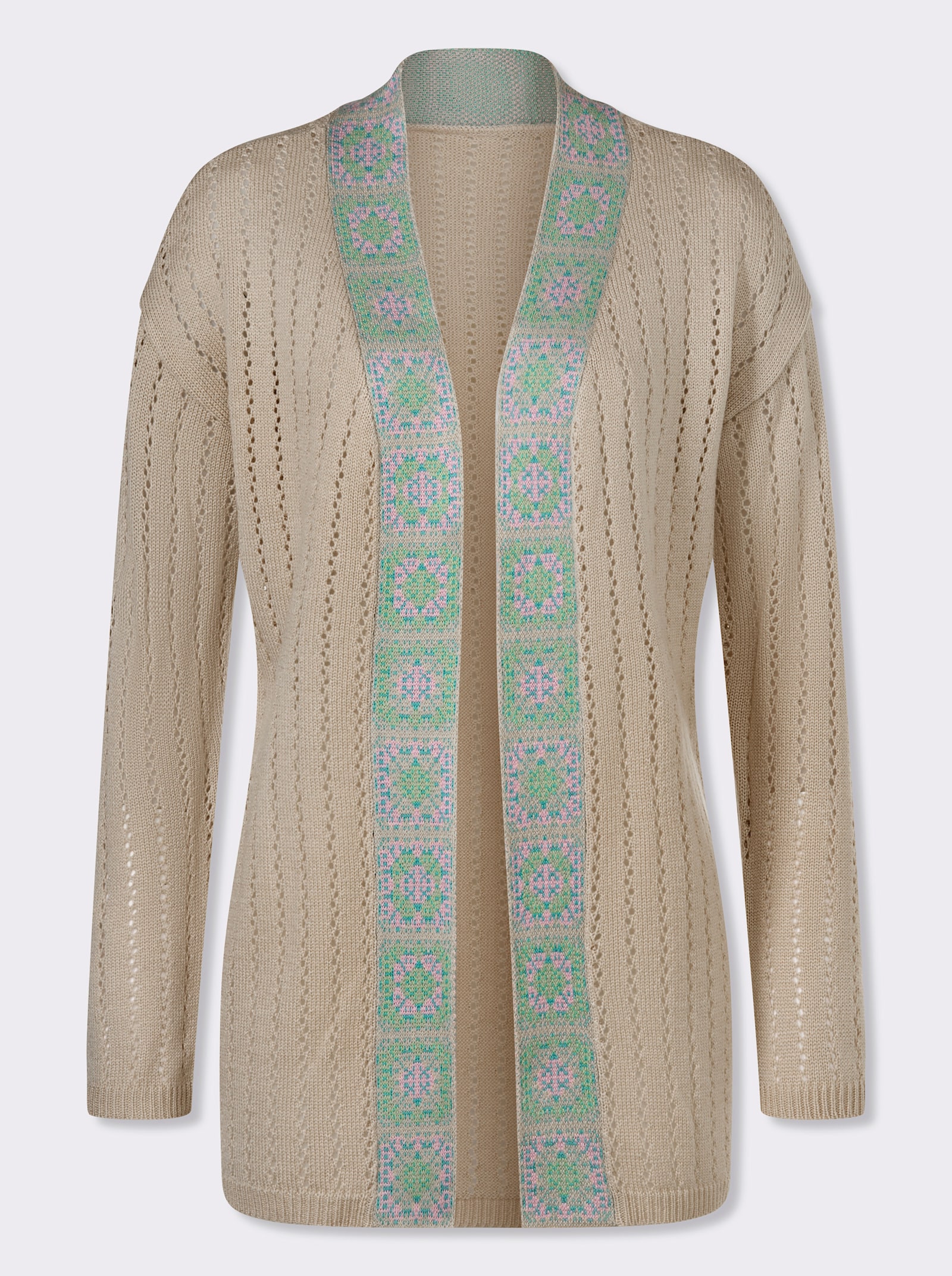 Ajourvest met sierrand - zand