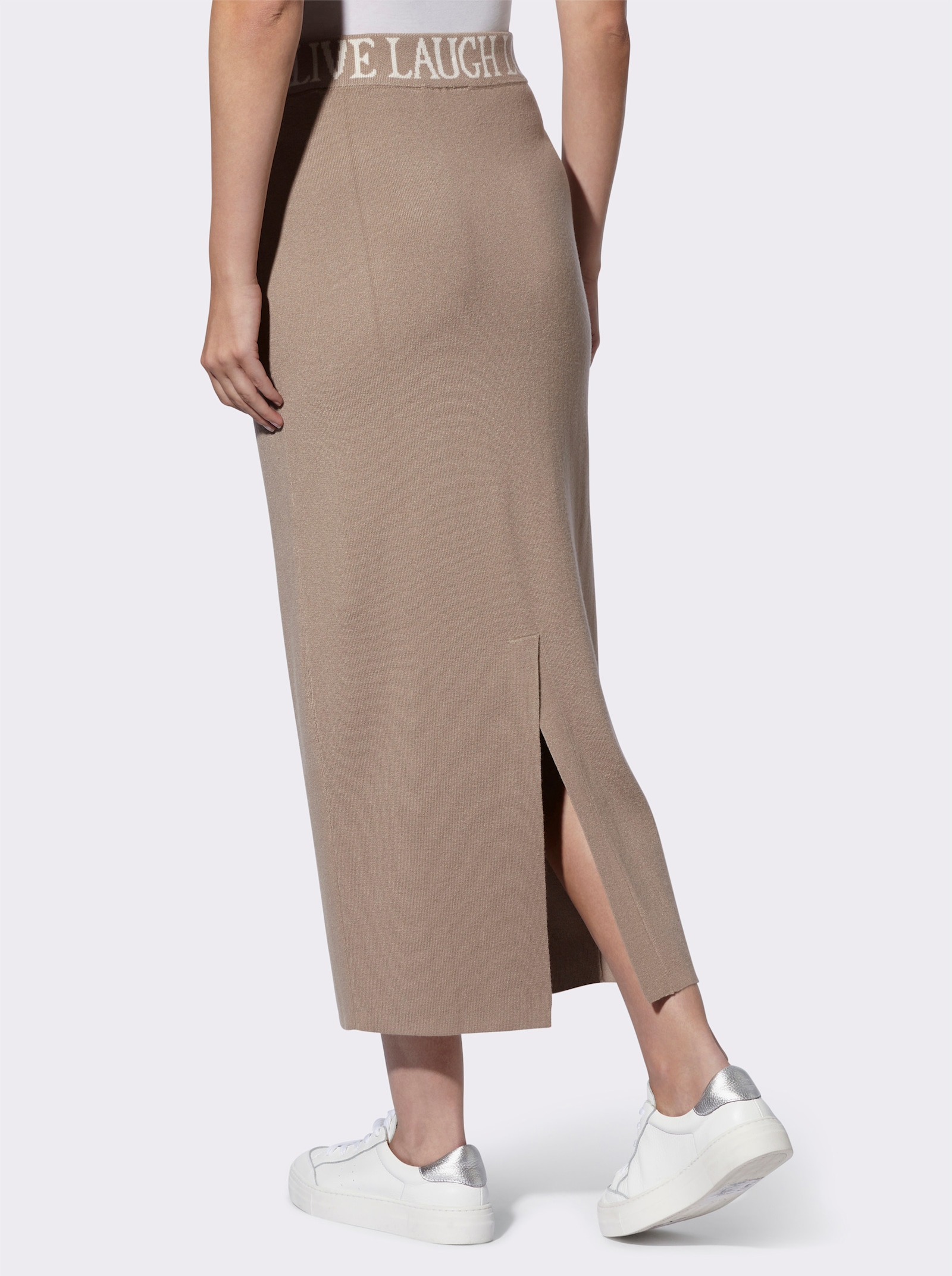 heine Gebreide rok om gemakkelijk aan te trekken - sesam