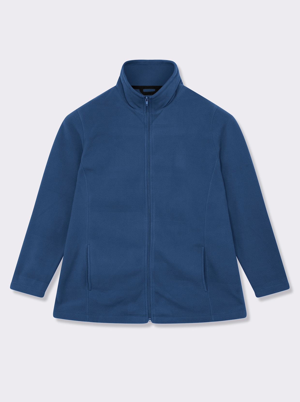 Fleecejacke mit zwei Taschen - nachtblau