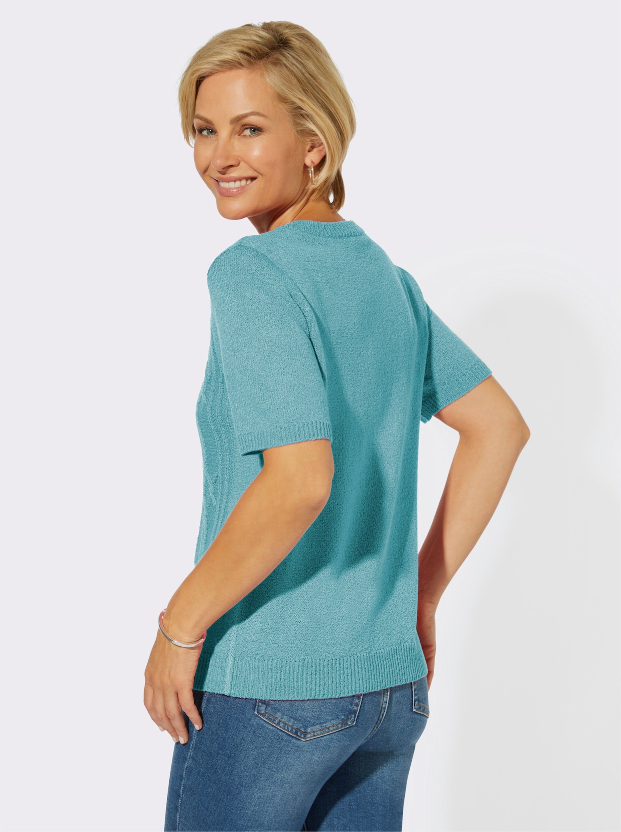 Pullover met ronde hals - aquamarine
