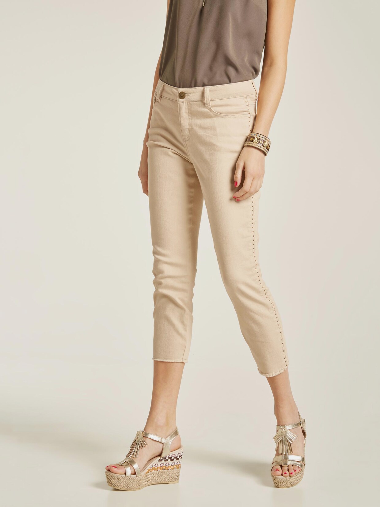 Linea Tesini Capri-legging - beige