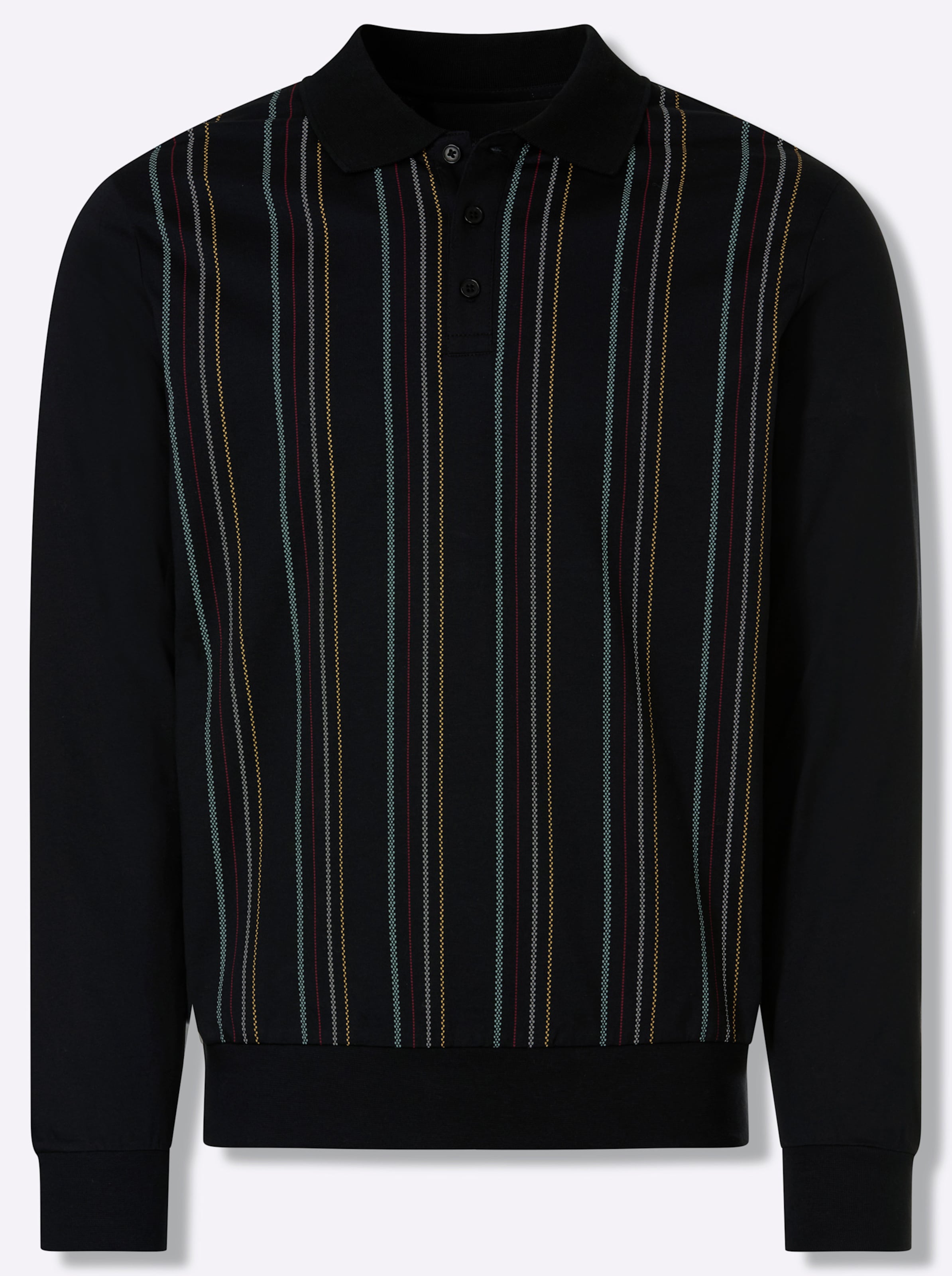 Thumbnail - Langarm-Poloshirt