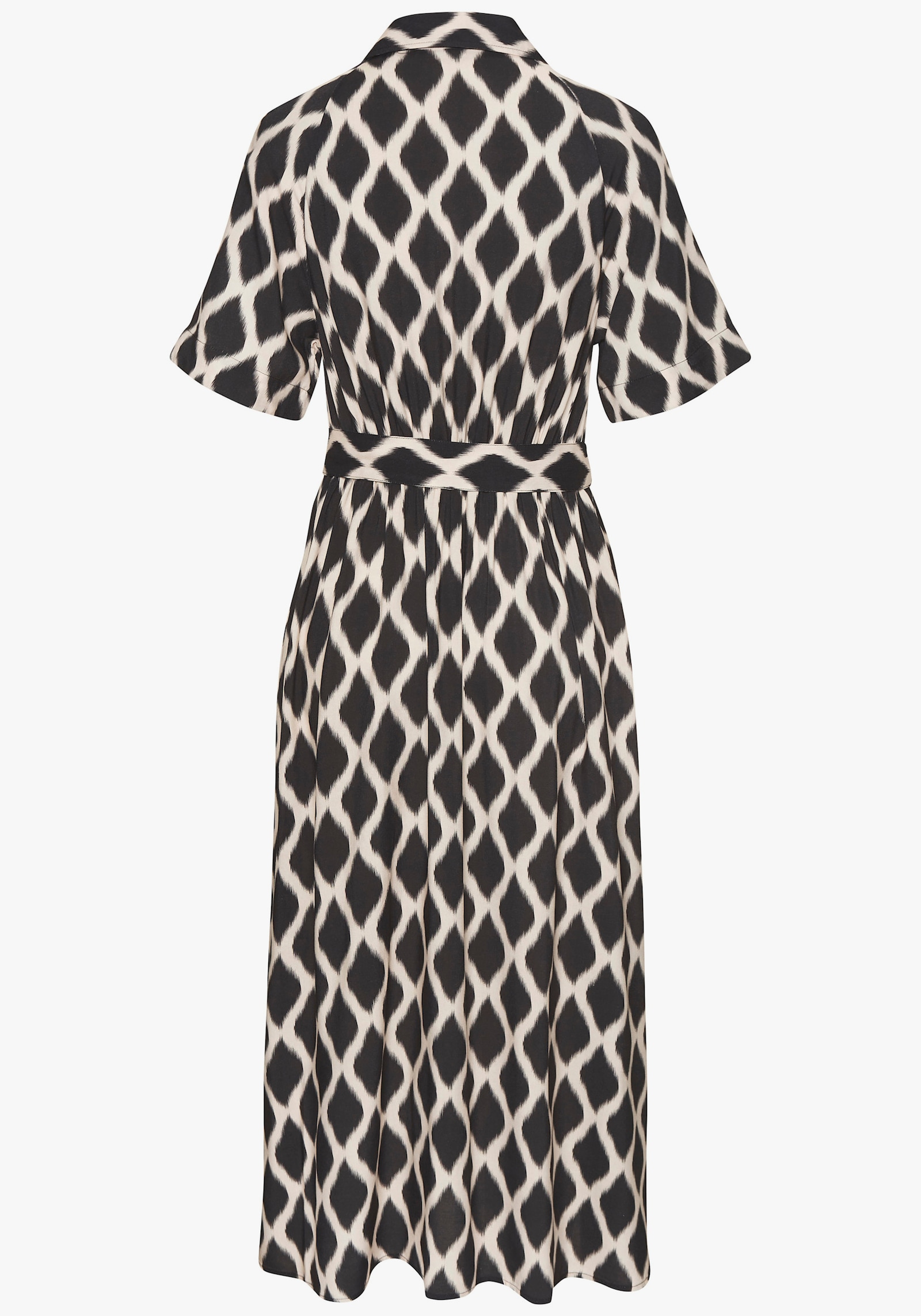 Vivance Hemdblusenkleid - schwarz-beige bedruckt