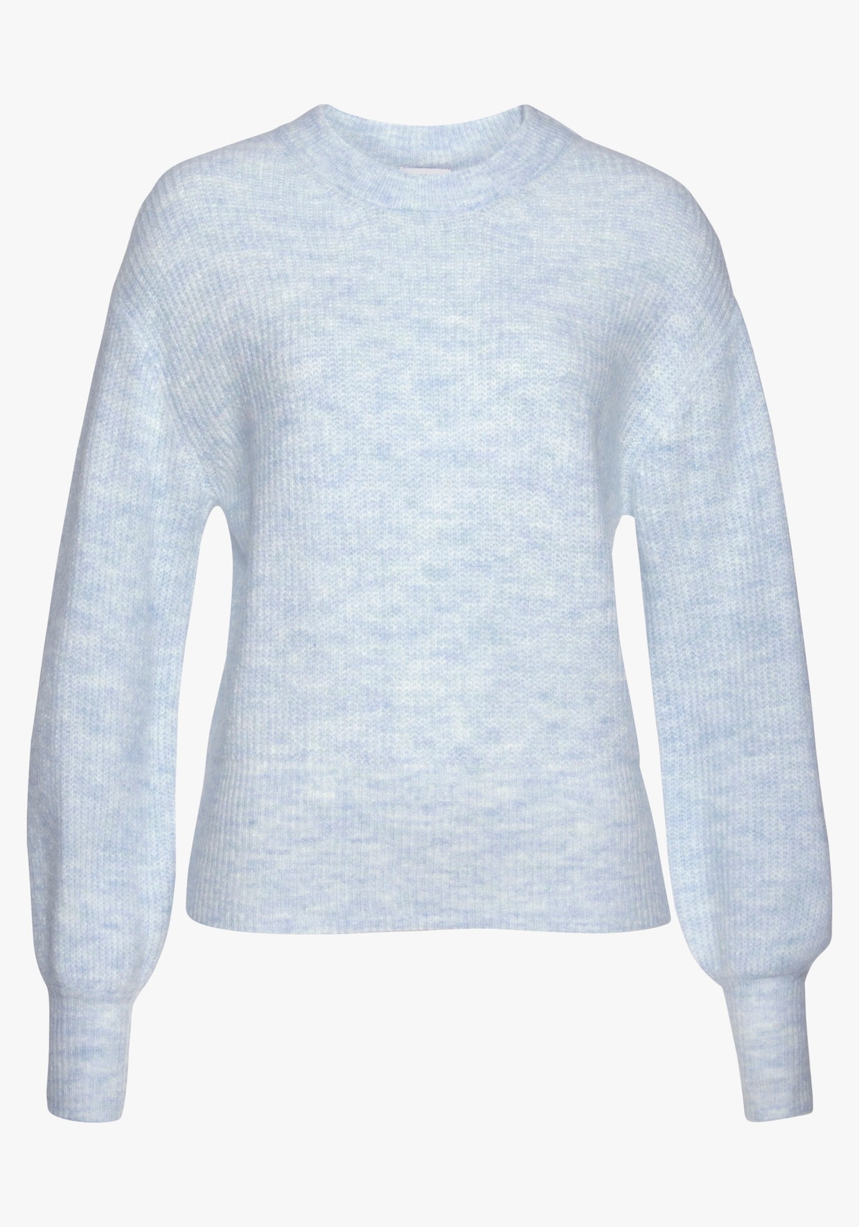 LASCANA Pull en tricot - bleu clair chiné