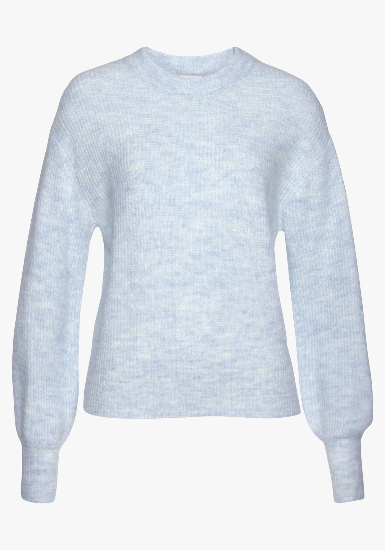 LASCANA Strickpullover - hellblau meliert