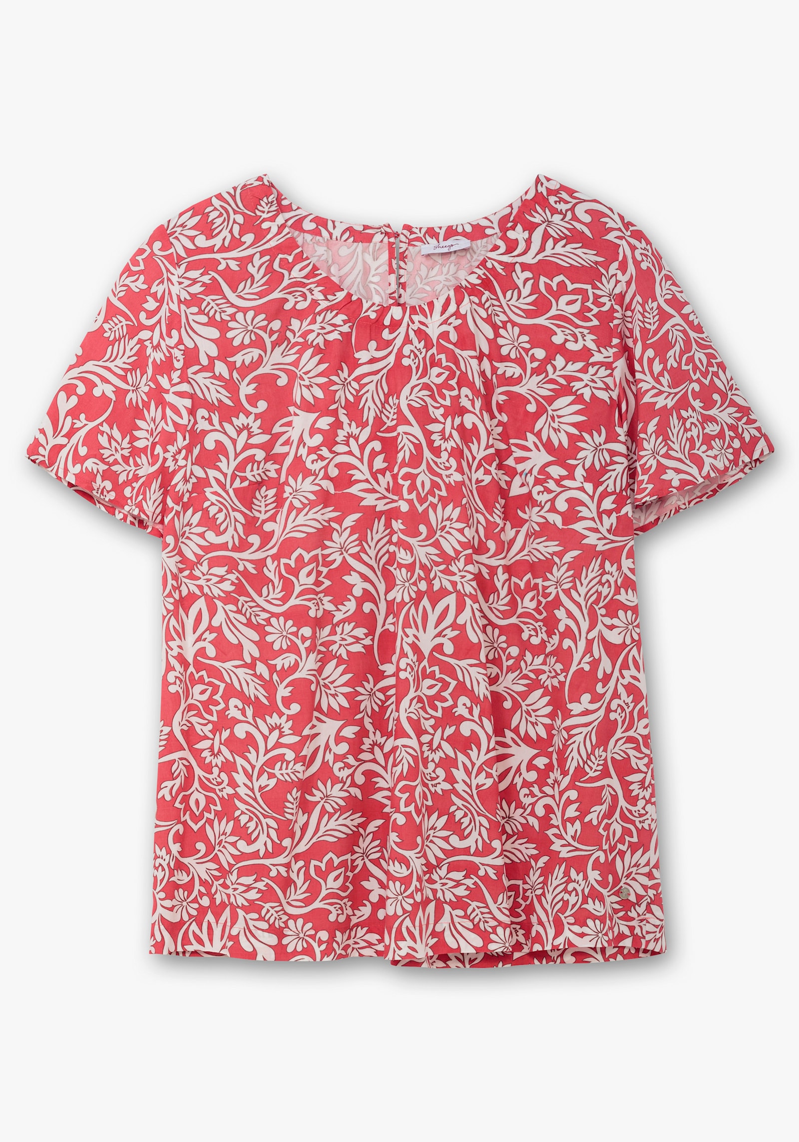 sheego Tunika mit Blätterprint - hummer-gemustert