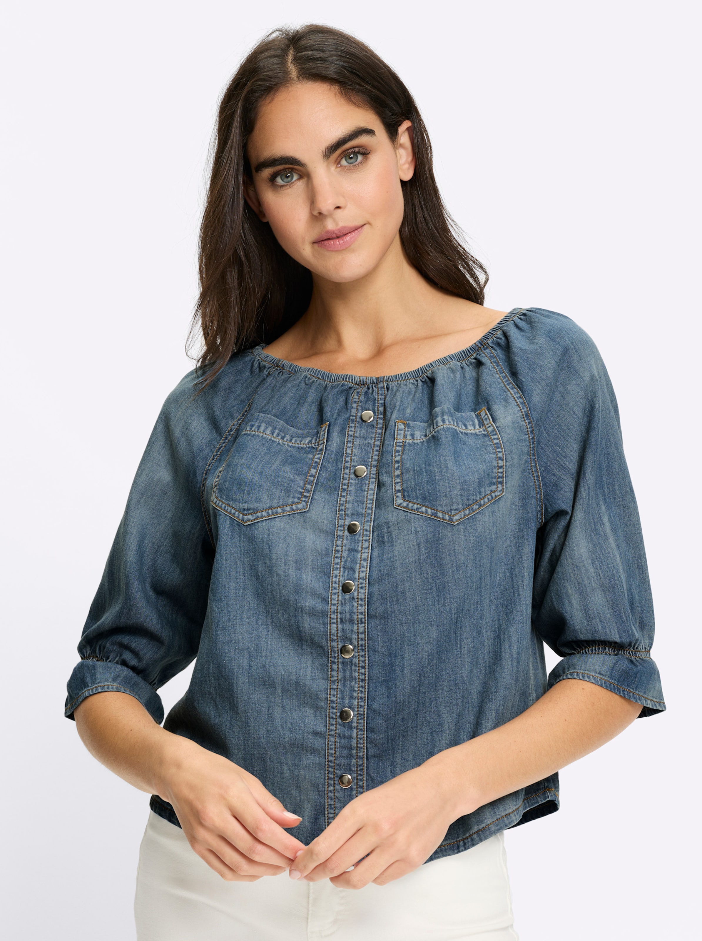 Jeansbluse