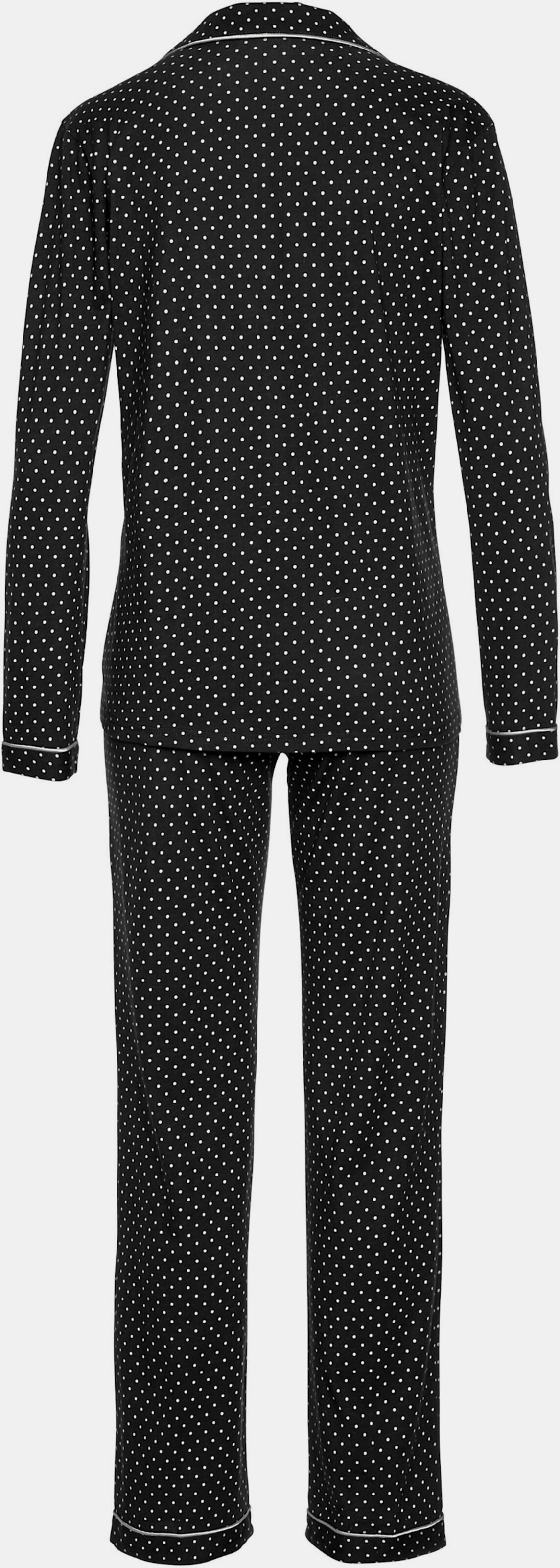 LASCANA Pyjama - schwarz-gepunktet