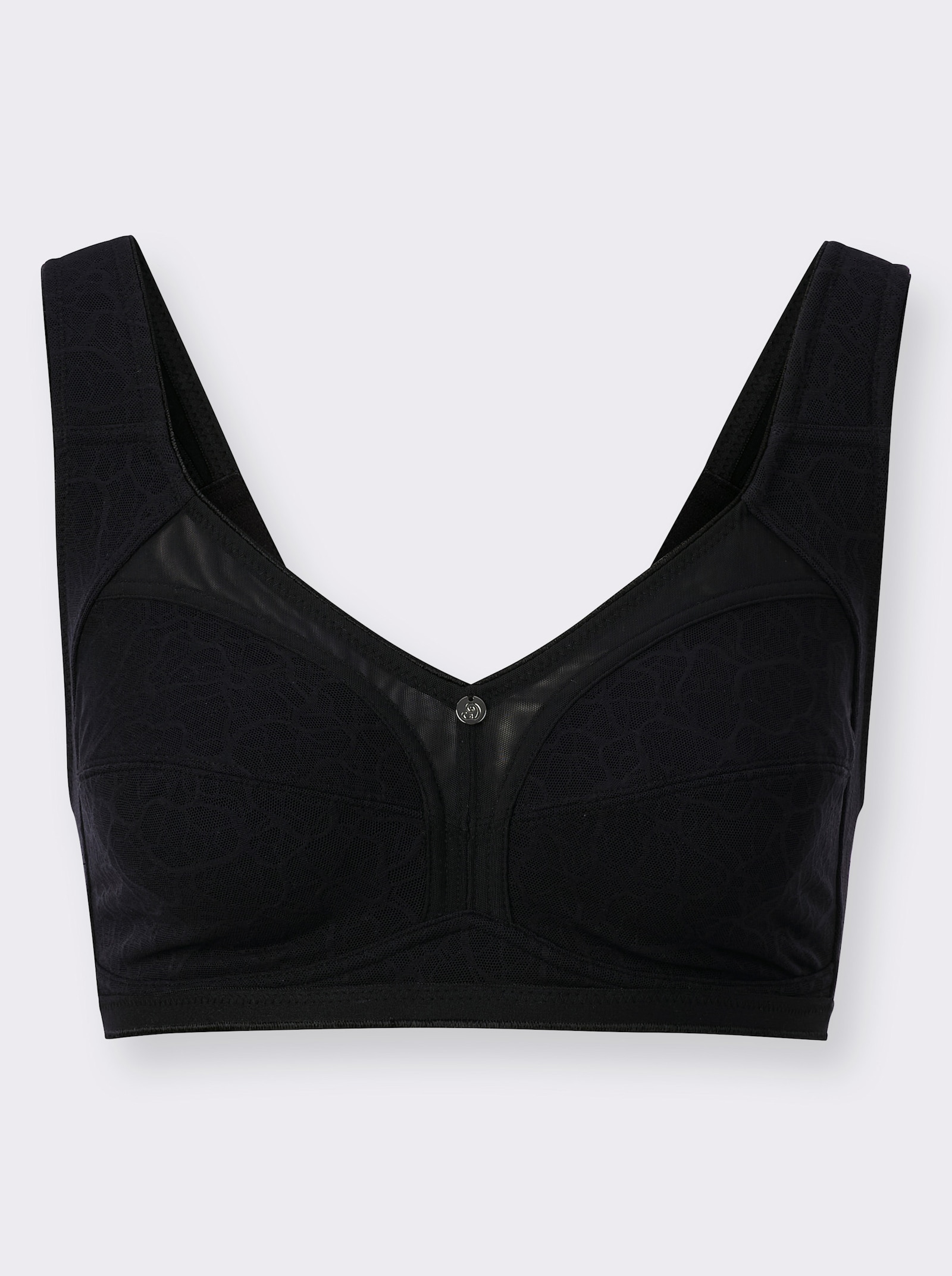 wäschepur Soutien-gorge large sans armatures - noir
