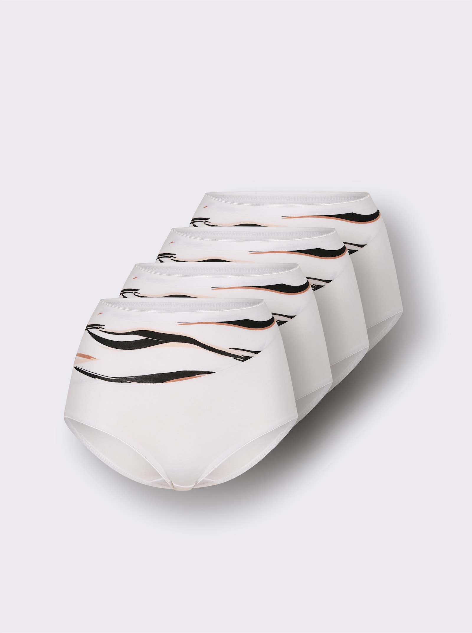 Taillenslip - weiß-bedruckt