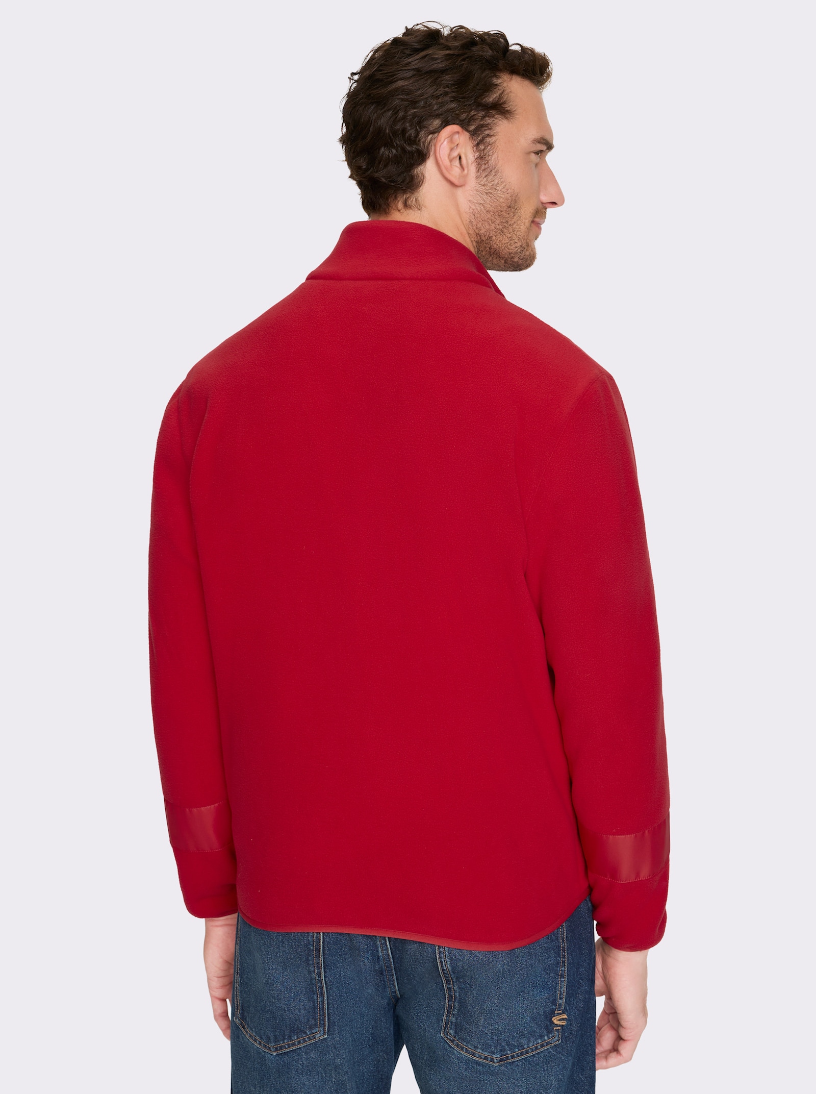 Marco Donati Fleecejack met 4 zakken - rood