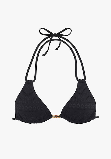 LASCANA Triangel-Bikini-Top - schwarz