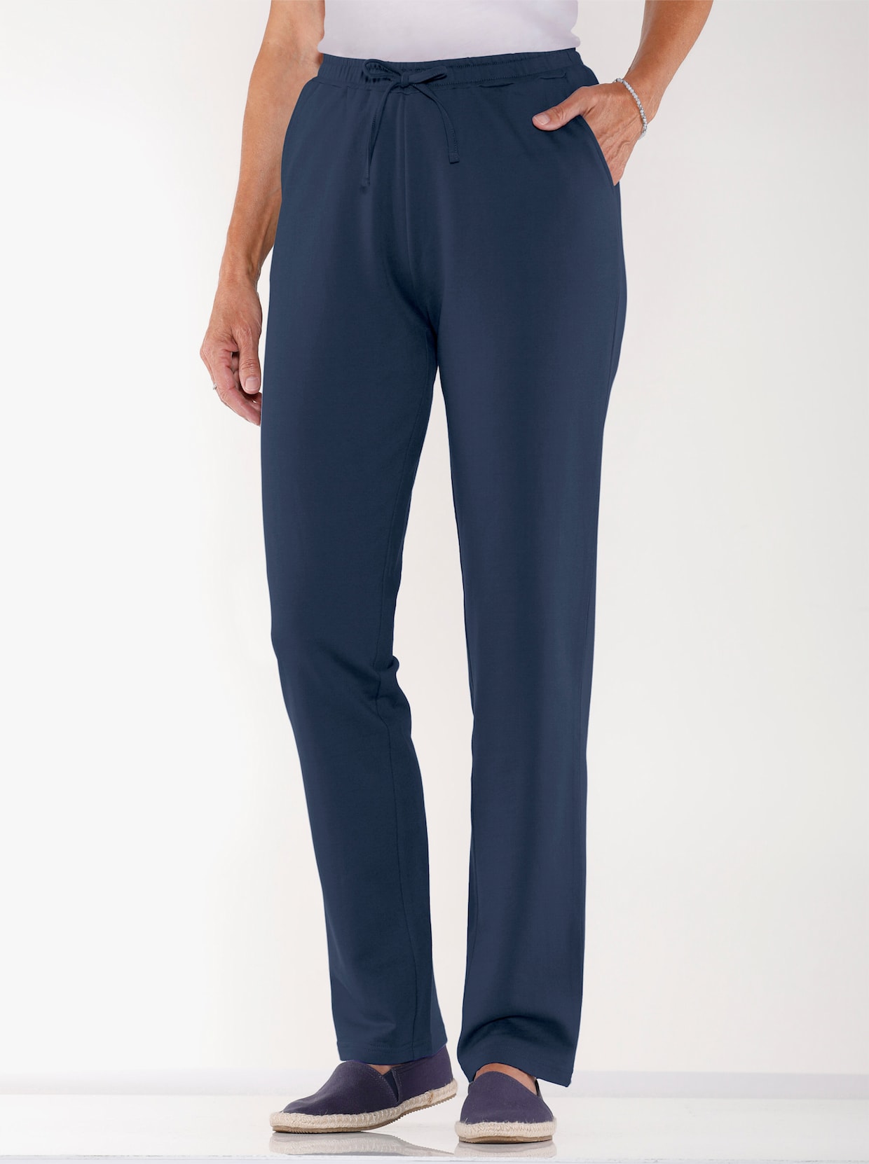 Jerseybroek - donkerblauw