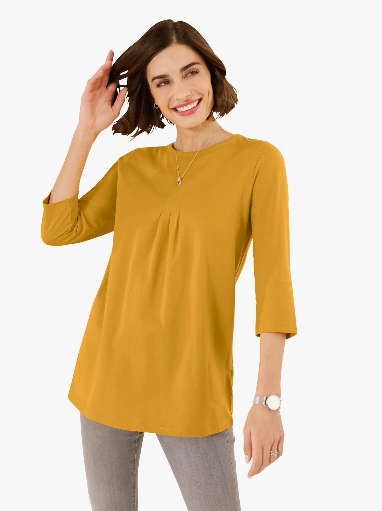 Longshirt - ocker