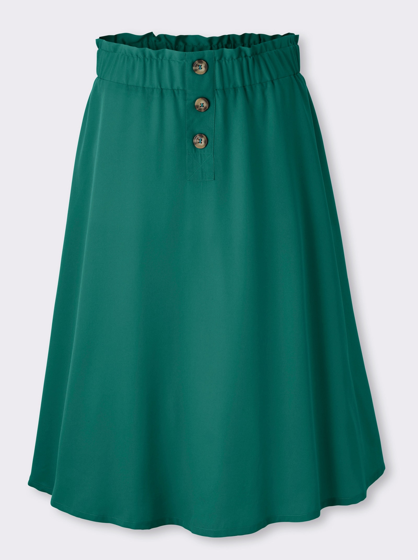 Schlupfrock mit Rüschen - grün
