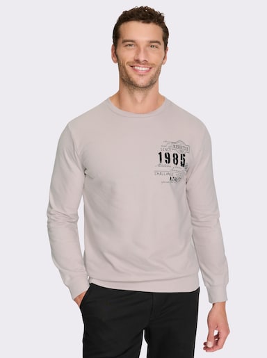 Catamaran Sweatshirt mit Bündchenabschlüssen - hellgrau