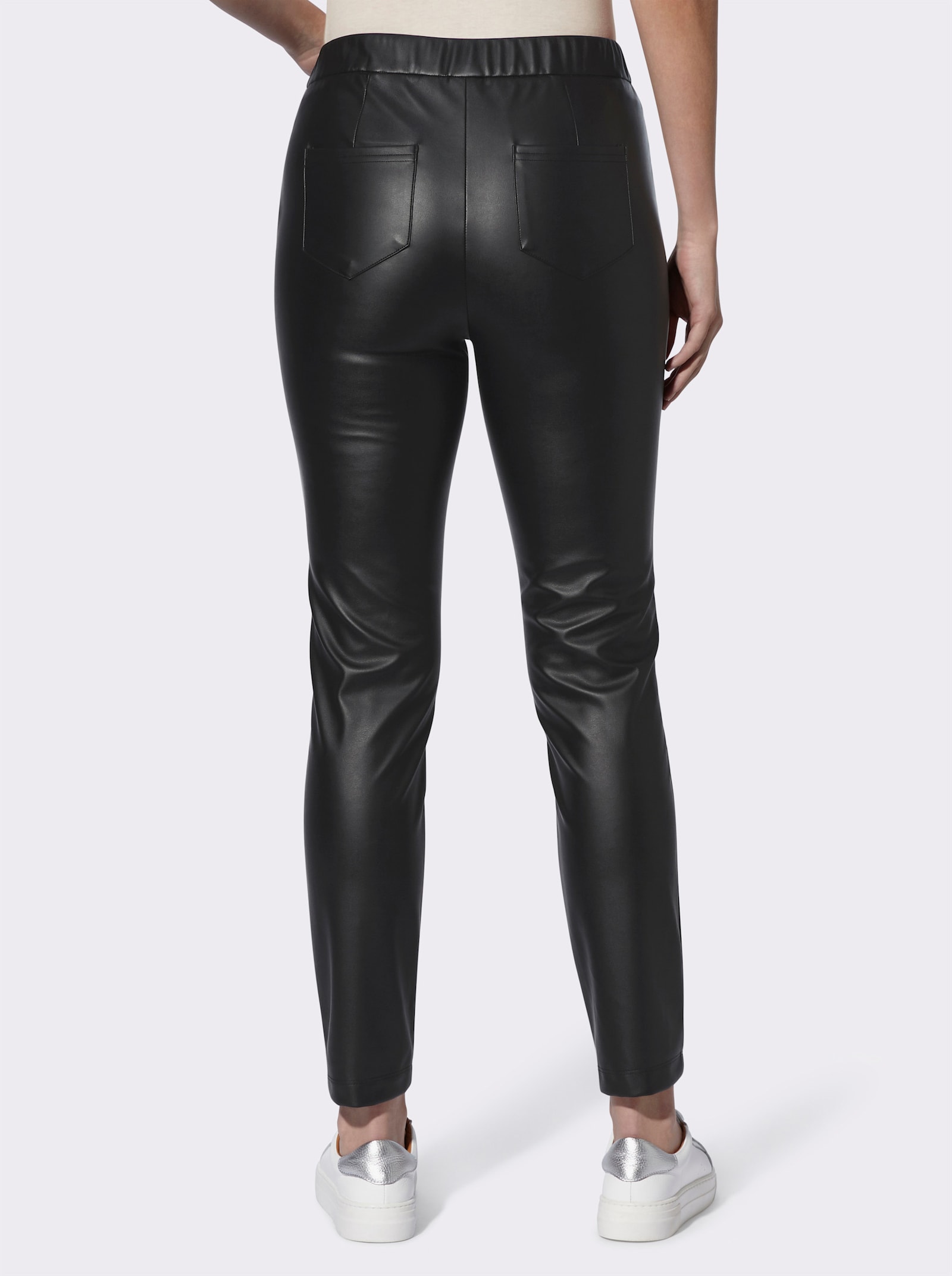 heine Leggings aus Leder-Imitat - schwarz