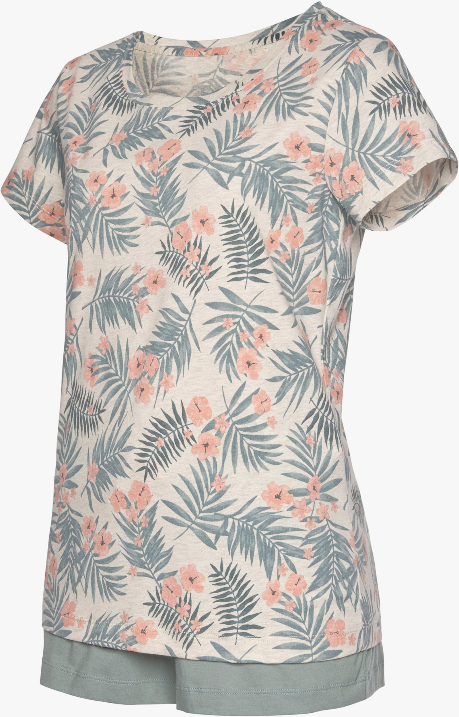 LASCANA Shorty - jadegrün-bedruckt