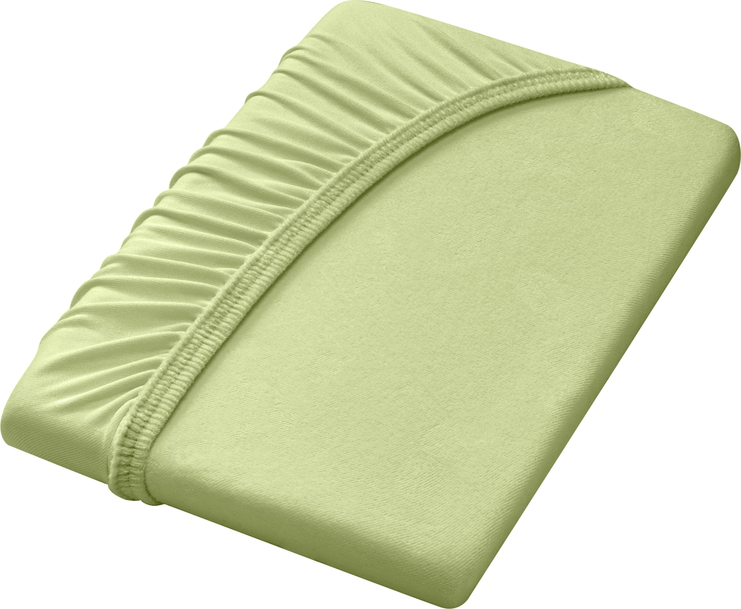 Bett mach günstig Kaufen-Spannbetttuch in grün von Dormisette. Spannbetttuch in grün von Dormisette <![CDATA[Spannbetttuch in bügelfreier Nicki-Qualität– die leicht angeraute Oberfläche macht sie samtig weich, kuschelig und angenehm wärmend. Mit Rundum-Gummizug.]]