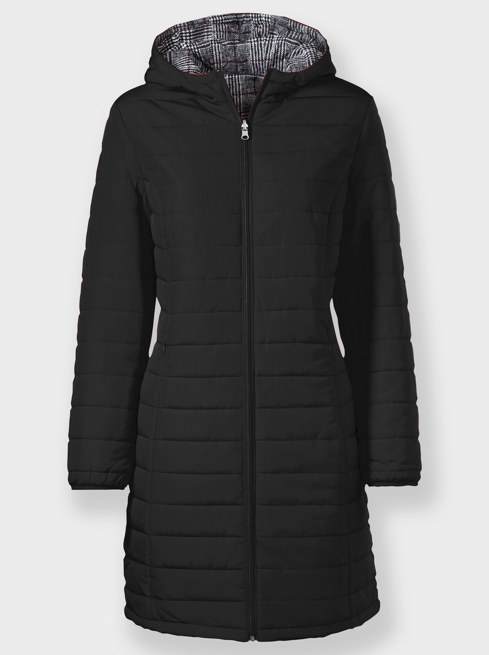 Manteau matelassé réversible - noir