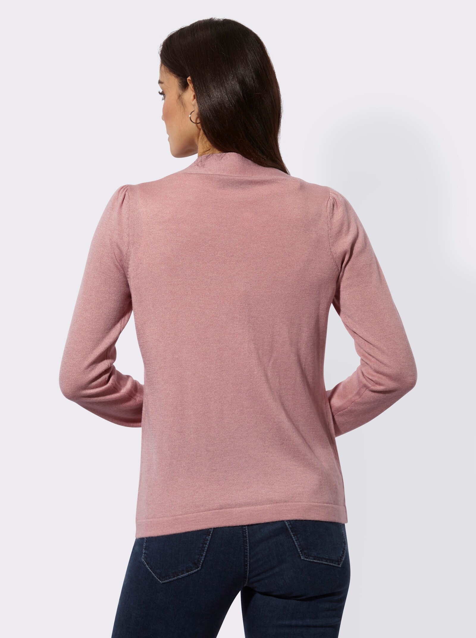 Cardigan mit Druckknöpfen - hortensie