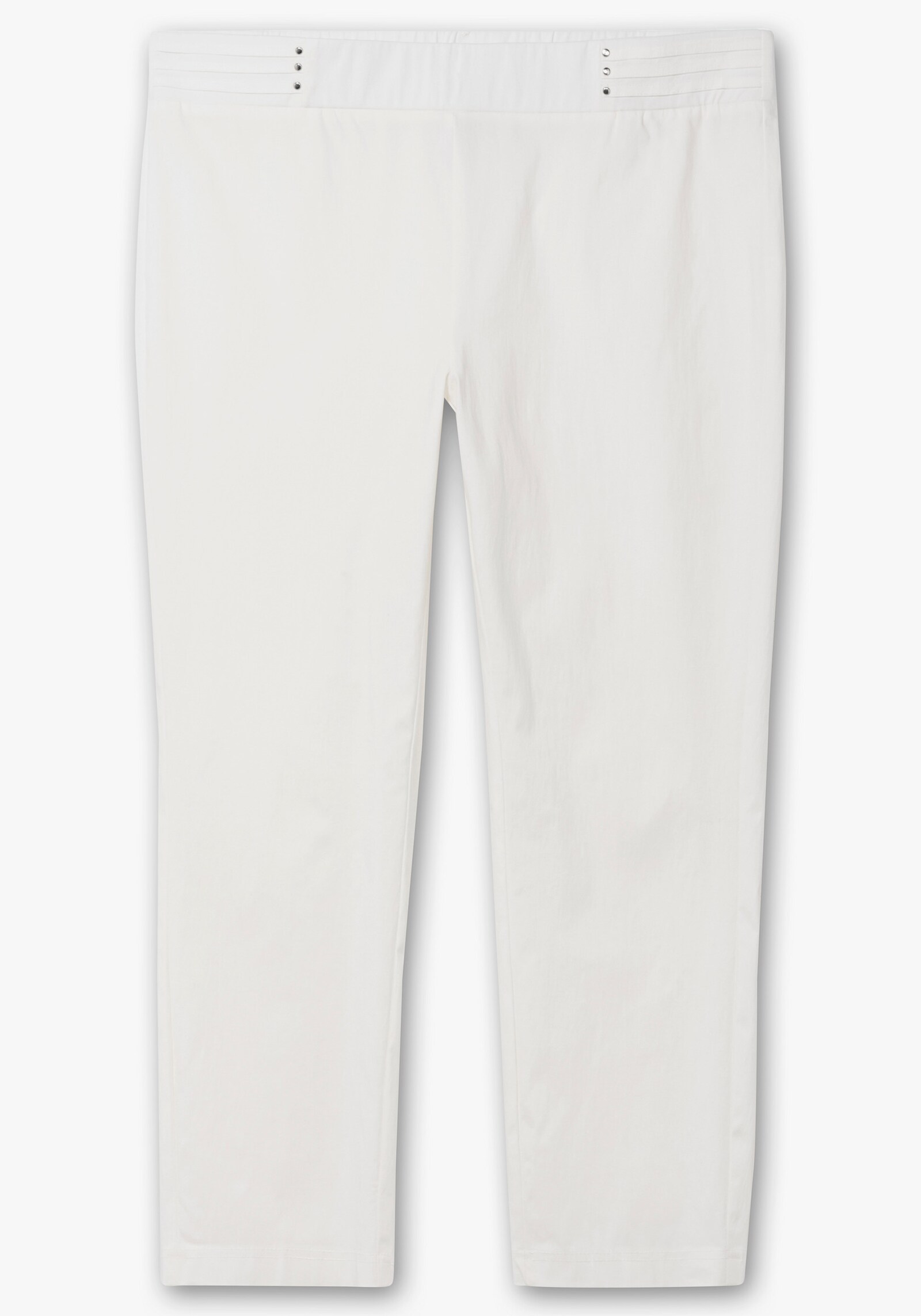 Schlupfhose mit Bügelfalten - ecru