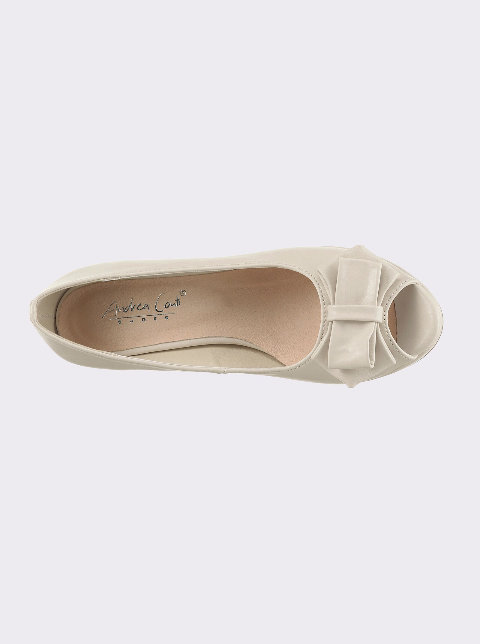Andrea Conti Peeptoe - creme