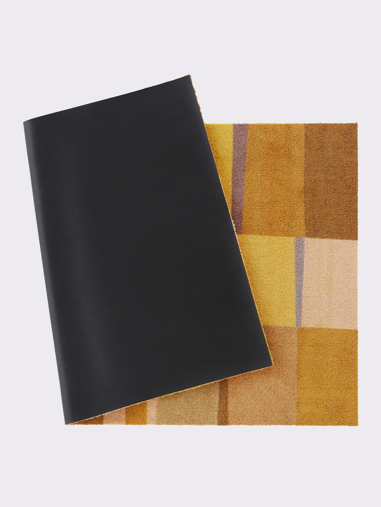 wash+dry by Kleen-Tex Voetmat - geel gedessineerd
