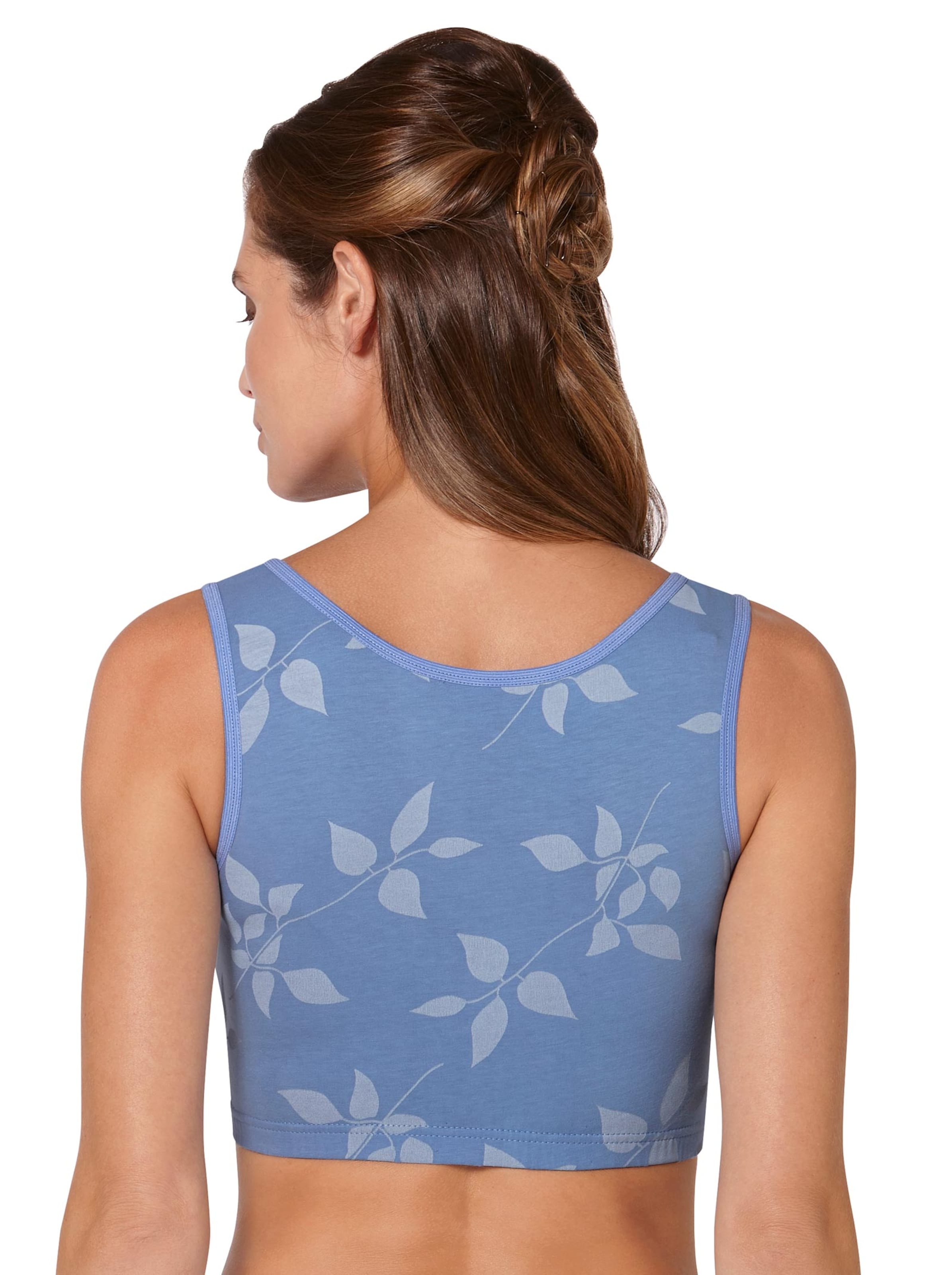 wäschepur Bustier - bleu + bleu-bedruckt