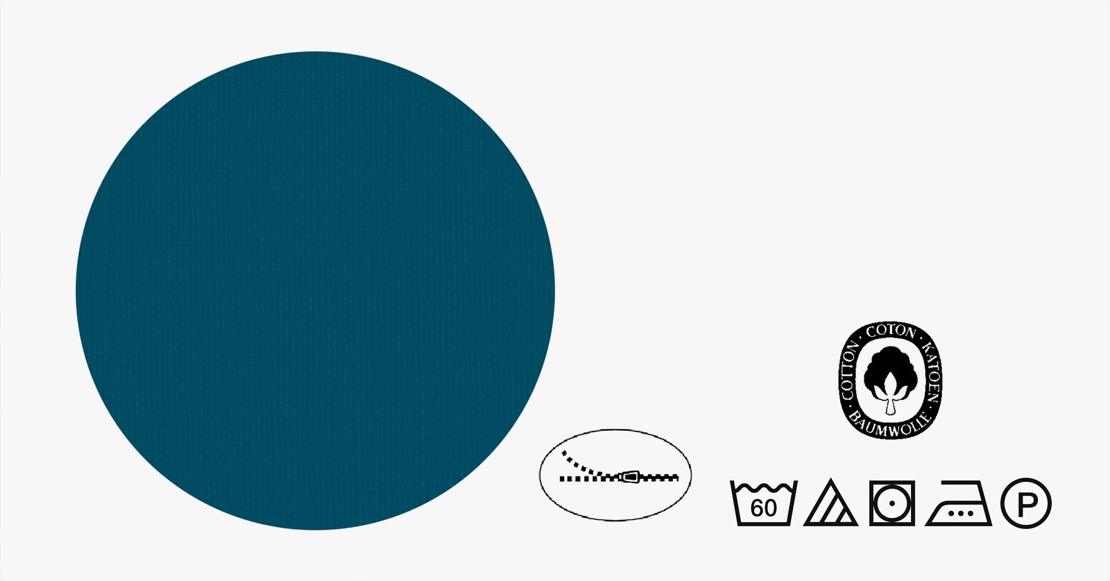 Biberna Bettwäsche - blau-grau