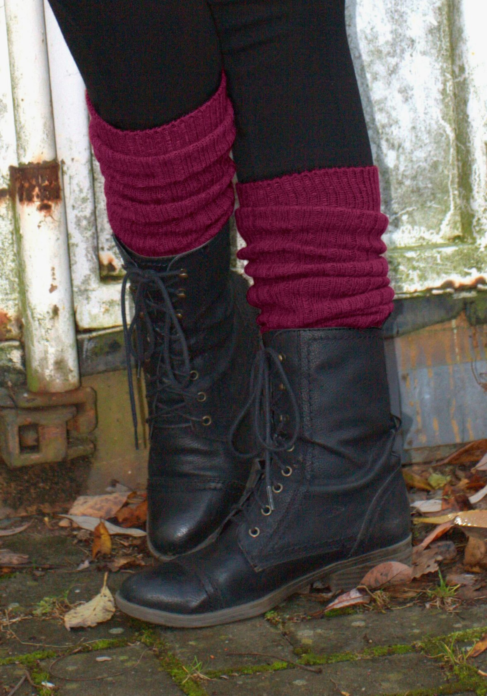 Lavana Beinstulpen - bordeaux, schwarz