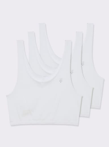 Speidel Bustier ohne Seitennähte - 3 Stück weiß